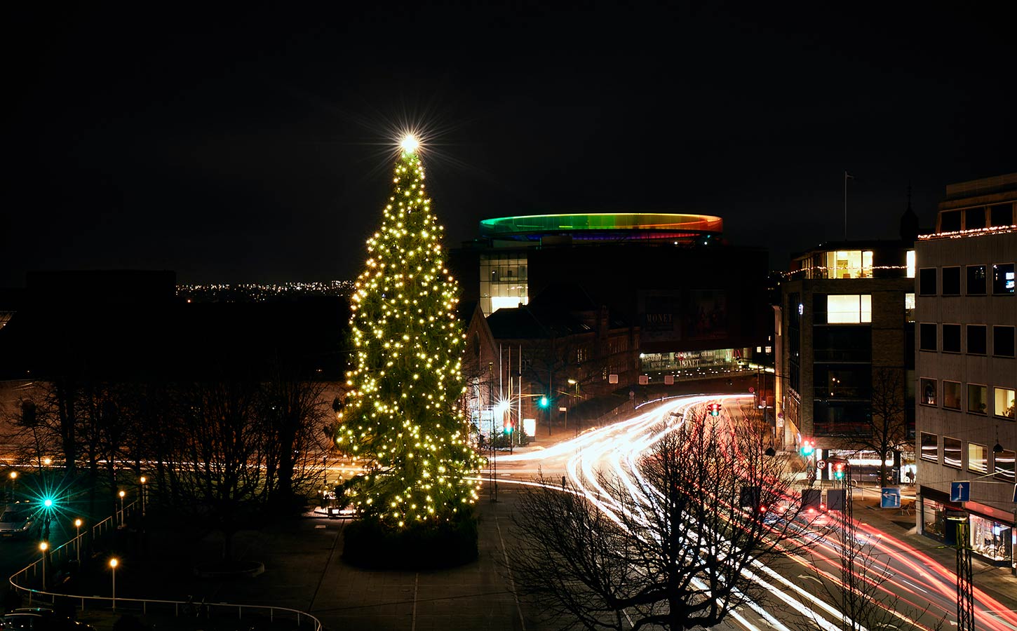 Juletræ på Rådhuspladsen, Aarhus