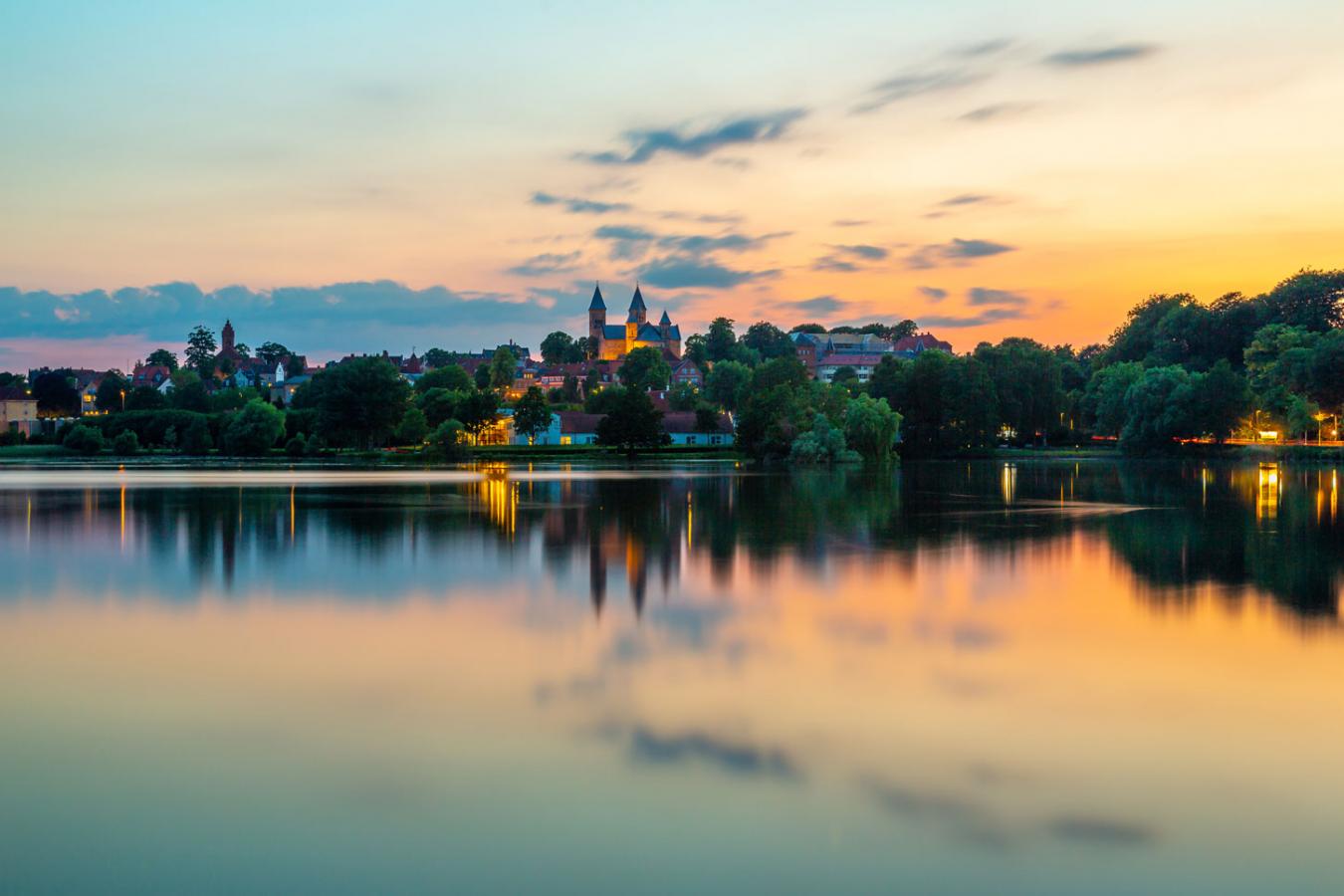 Viborg ved aftenstid