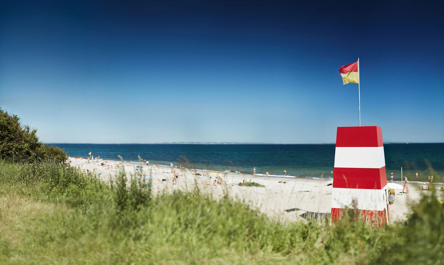 Flag ved Moesgaard Strand