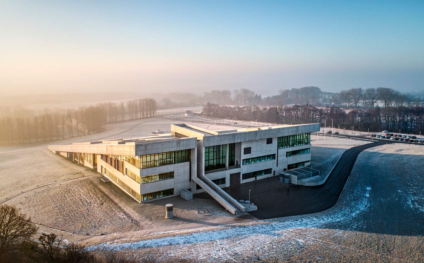 Moesgaard Museum, Aarhus i vinterlandskab