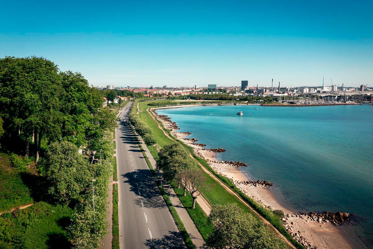 Strandvejen mod Aarhus