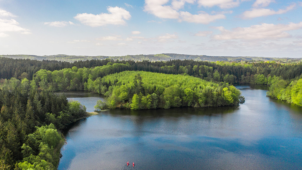 Avnsø og Gudenåen ved Silkeborg