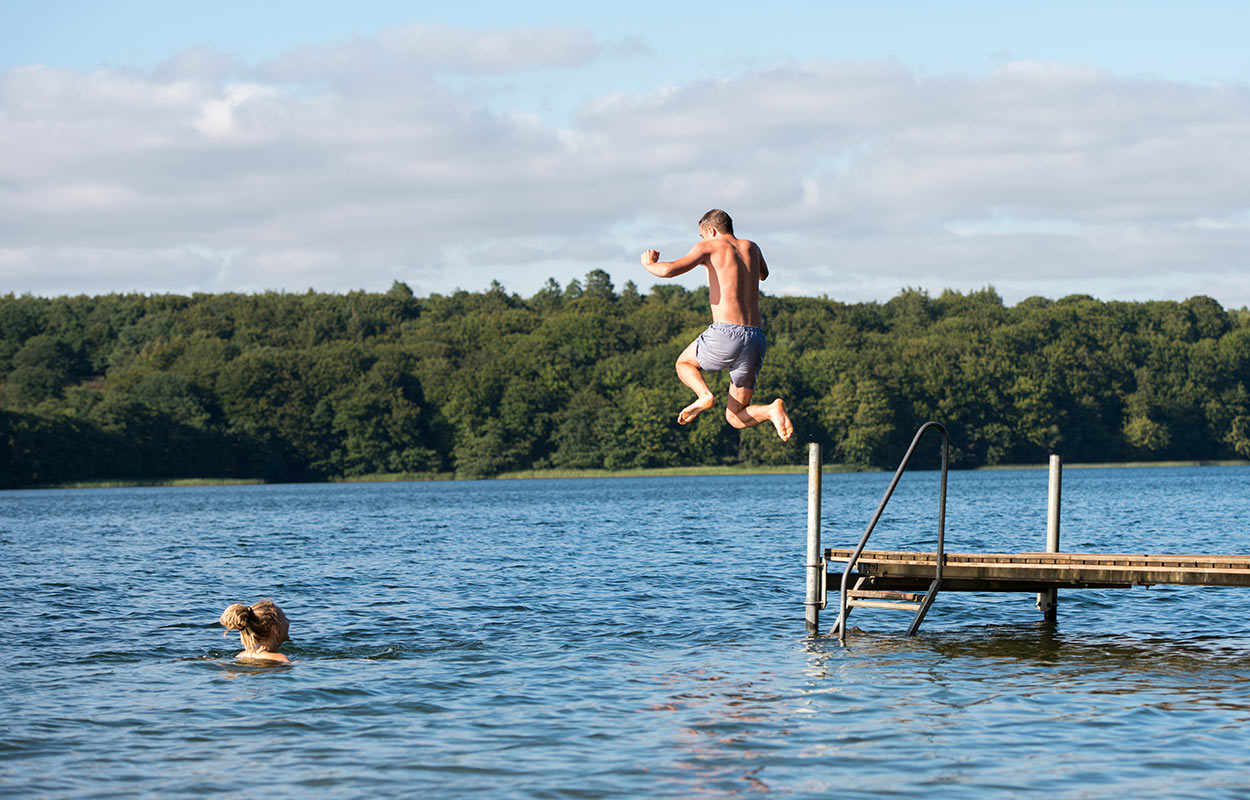 Go for a swim in Hald Lake by Viborg