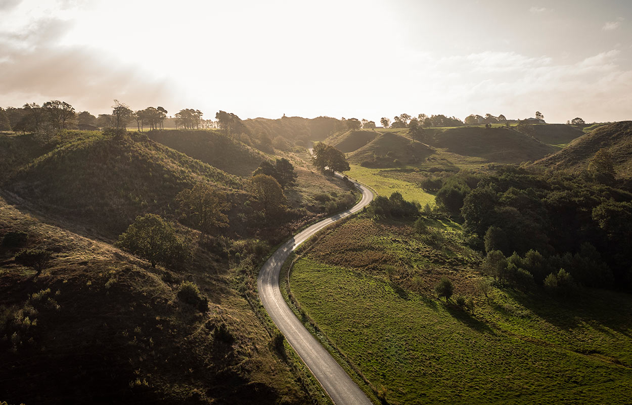 The rolling Dollerup Hills near Viborg