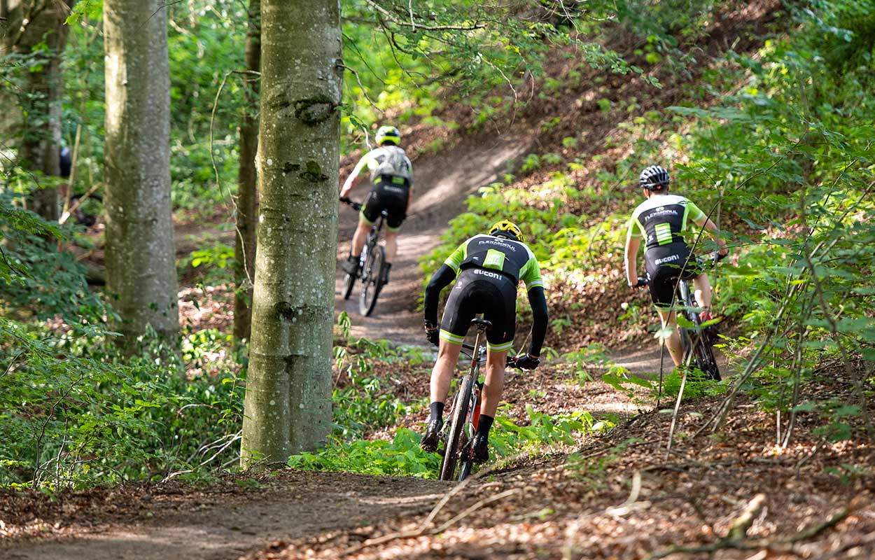 Mountainbike i Undallslund ved Viborg