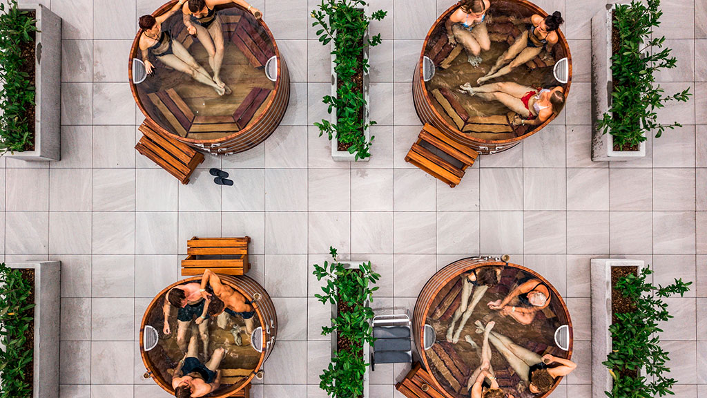 Vildmarksbade på Lübker Golf & Spa Resort på Djursland