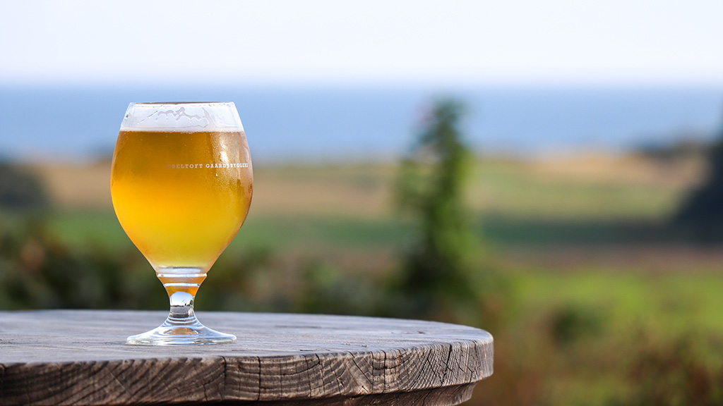 Beer from the local Ebeltoft Brewery on Djursland