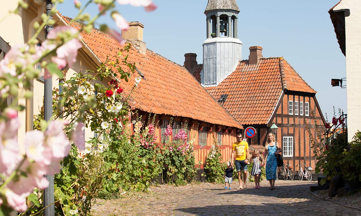 Familie i Ebeltoft på Djursland