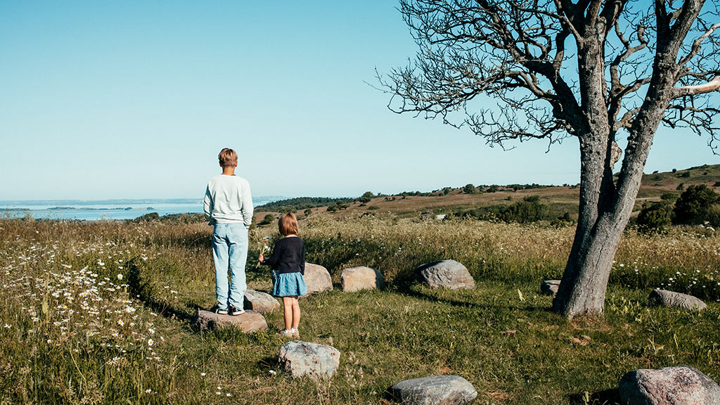Children in nature on Djursland