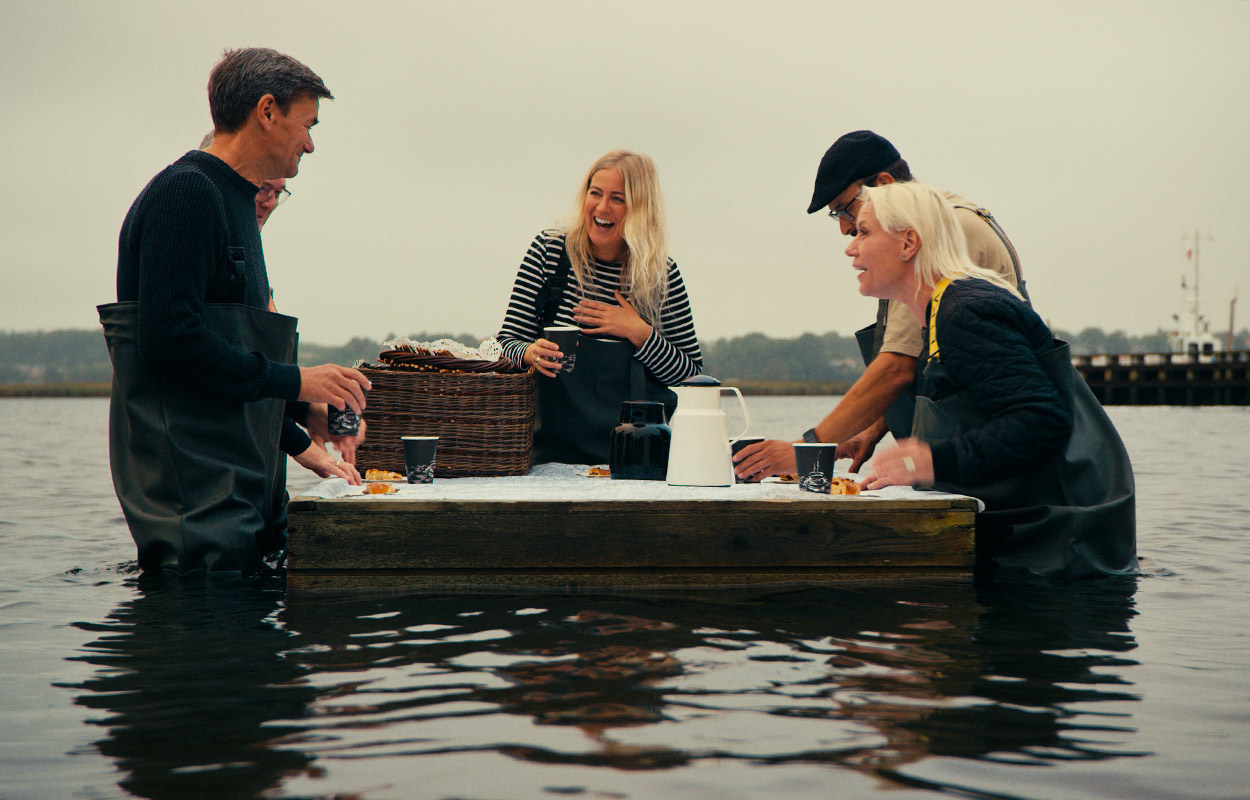 Morgenmad på vandet på Kyst- og Fjordcentret