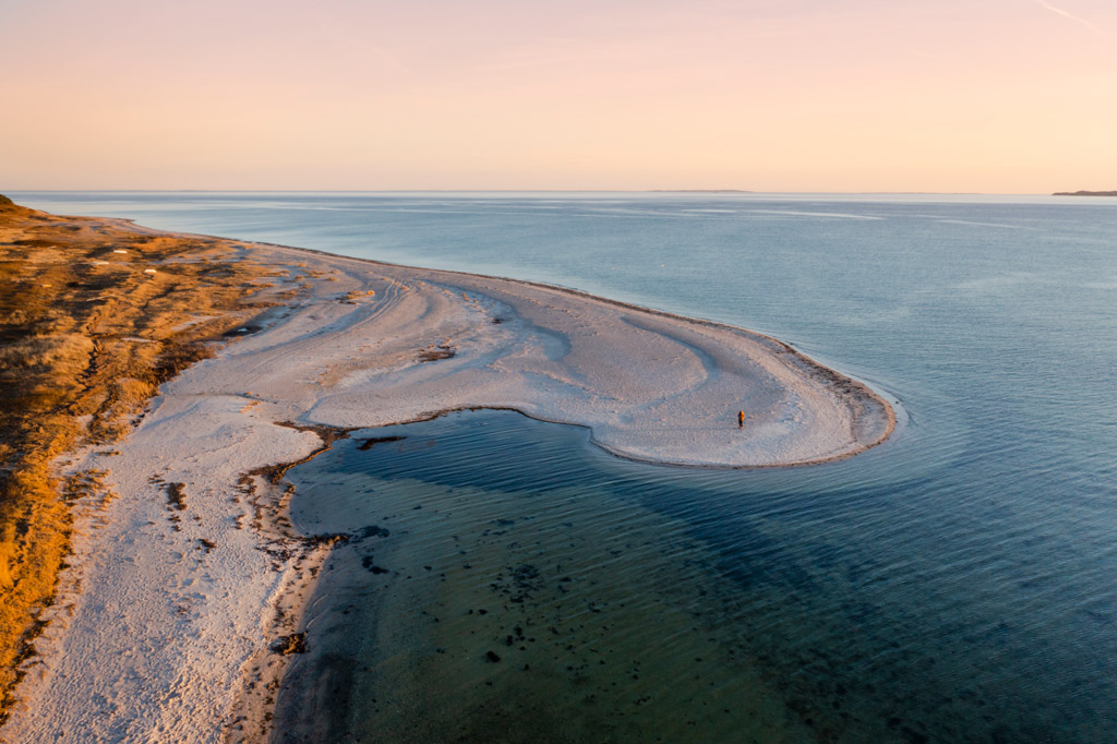 Beach on Djursland in Denmark