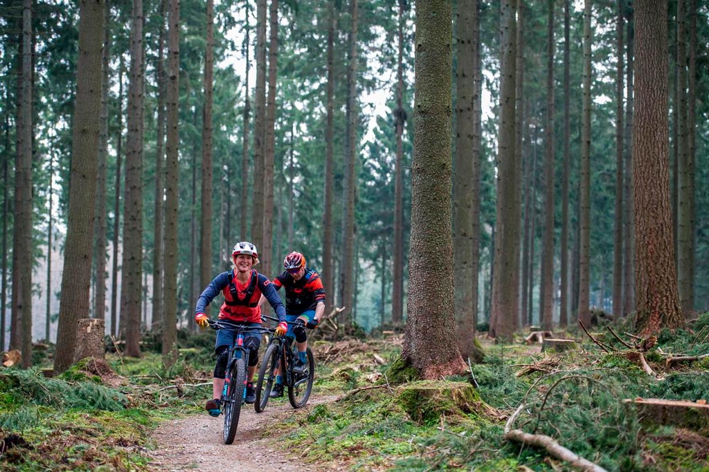 MTB gennem grandskov i Søhøjlandet ved Silkeborg