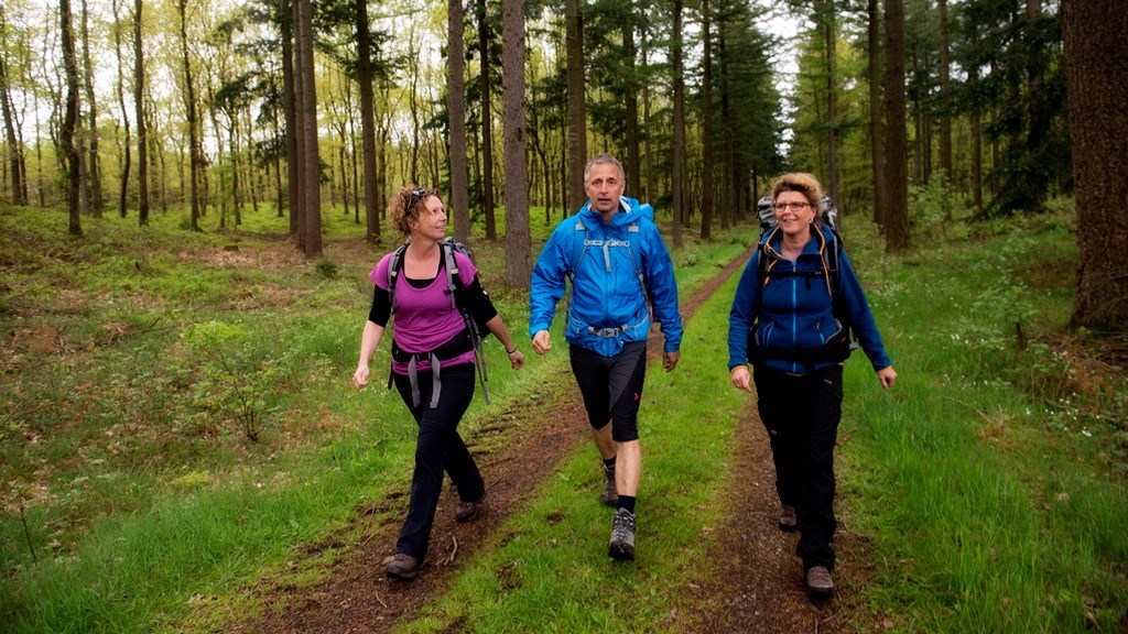 Vandere på vandreruten Silkeborg - Aarhus