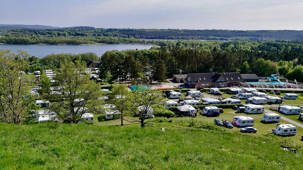 Birkhede Camping ved Knudsø ved Ry