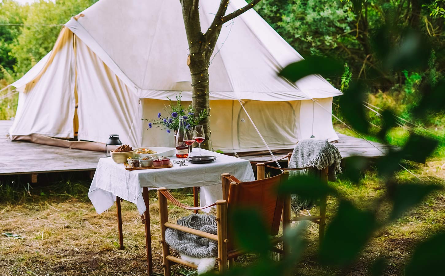 Glamping hos Cold Hand Winery ved Randers