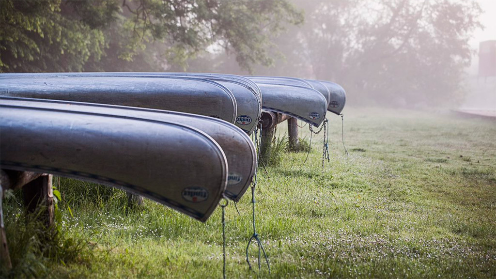 Kanoer ved Randers Fjord