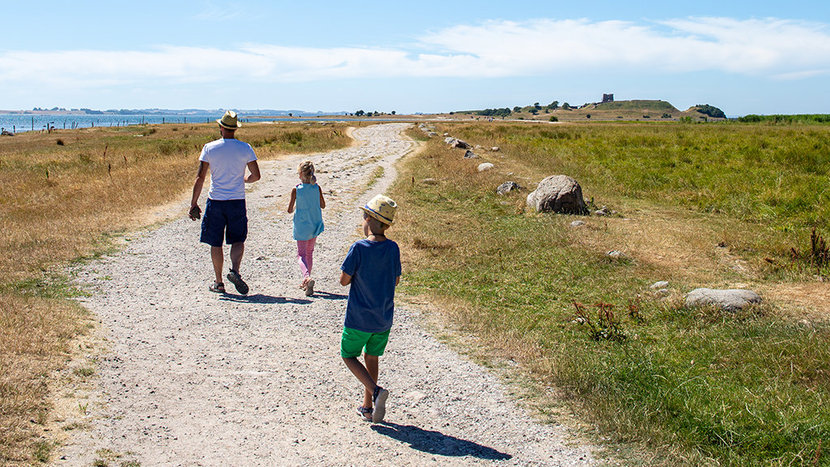 På vandretur med børnene i Mols Bjerge