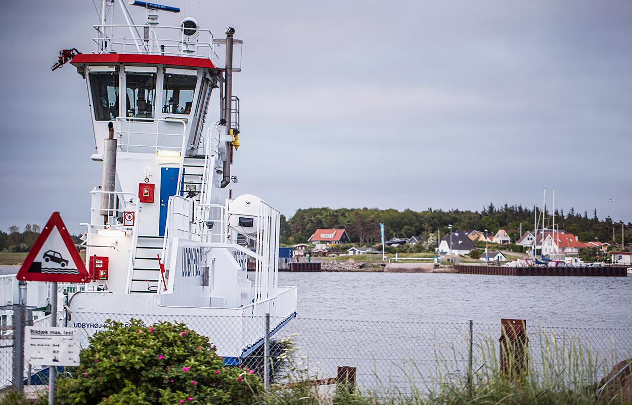 Udbyhøj Kabelfærge ved Randers Fjord