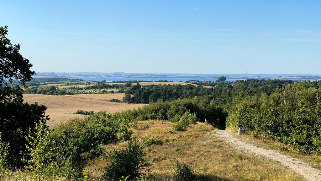 Udsigt fra Ellemandsbjerget på Djursland