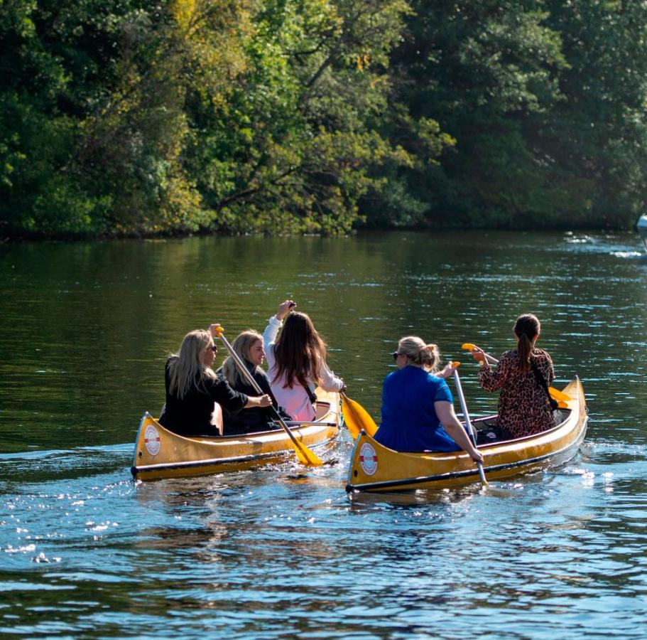 Canoe at Gudenaa near Silkeborg