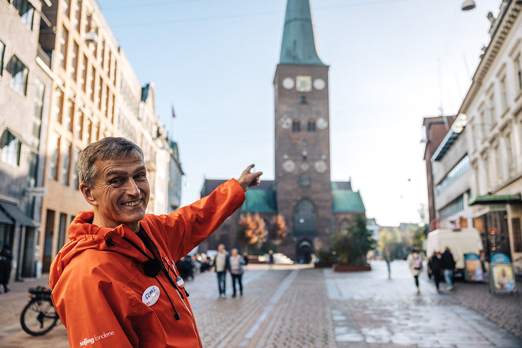 Den lokale guide Claus Chrisetnsen