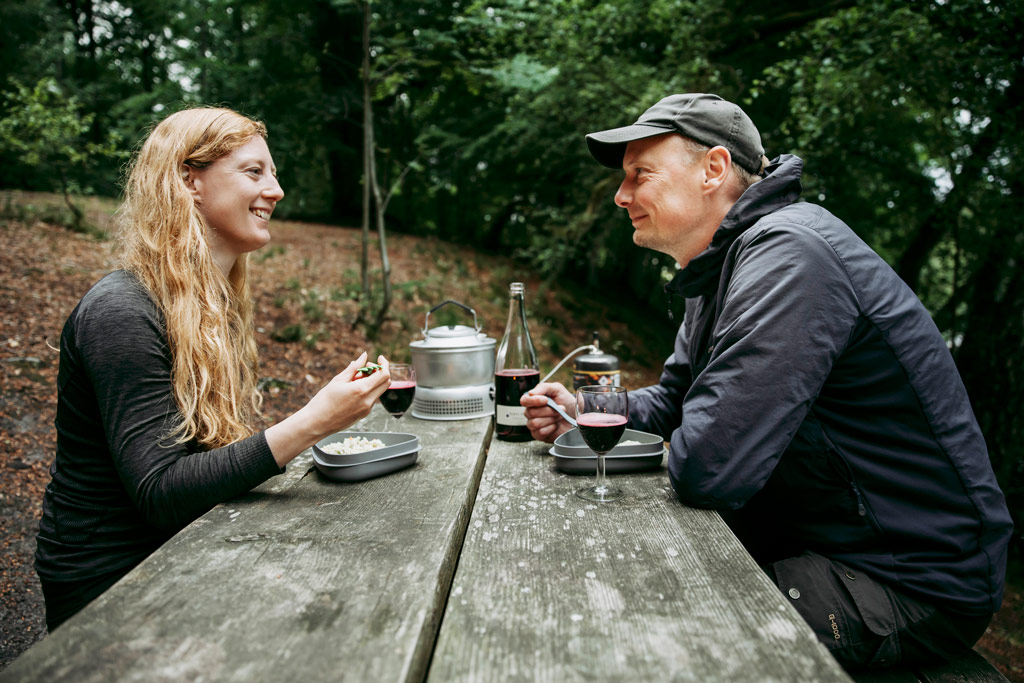 Aftensmad i naturen i Silkeborg