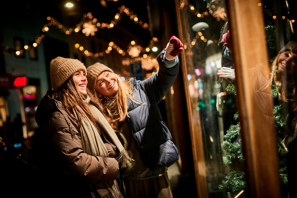 Veninder hygger i jul i Randers