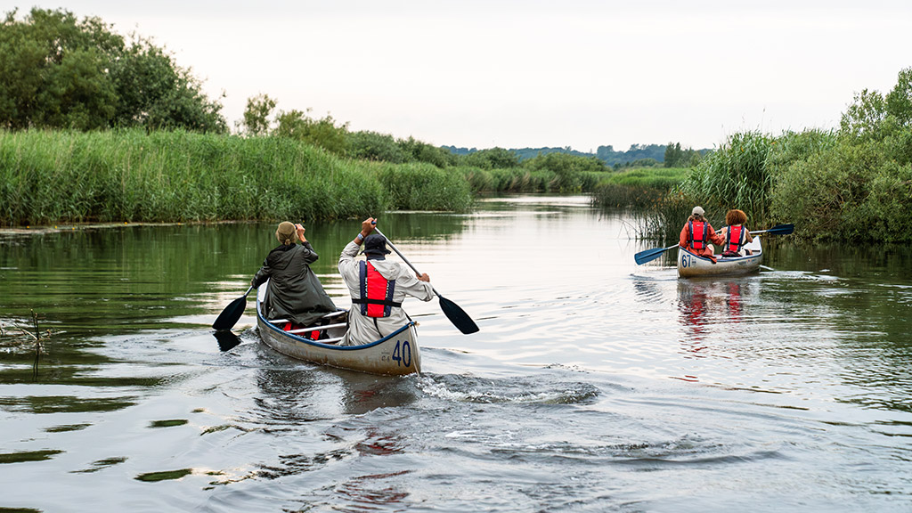 Kanoer på Gudenåen