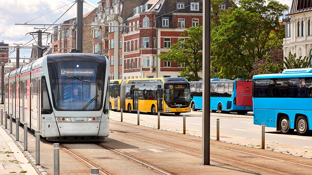Letbanen og busserne i Aarhusregionen