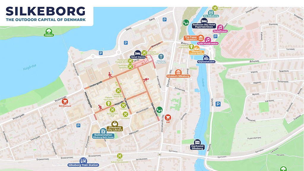 Map of Silkeborg