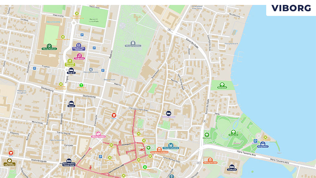 Map of Viborg