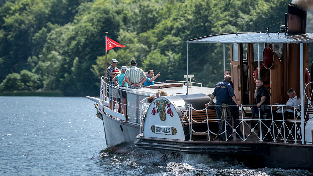 Hjejlen på Silkeborgsøerne ved Himmelbjerget