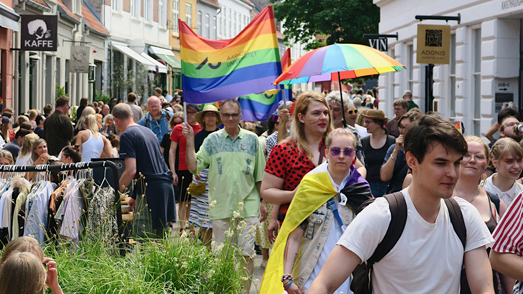Gadeliv under Aarhus Pride
