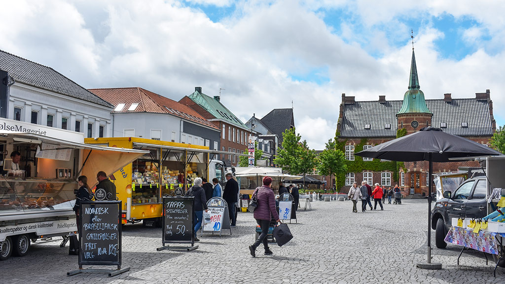Marked på Torvet i Silkeborg