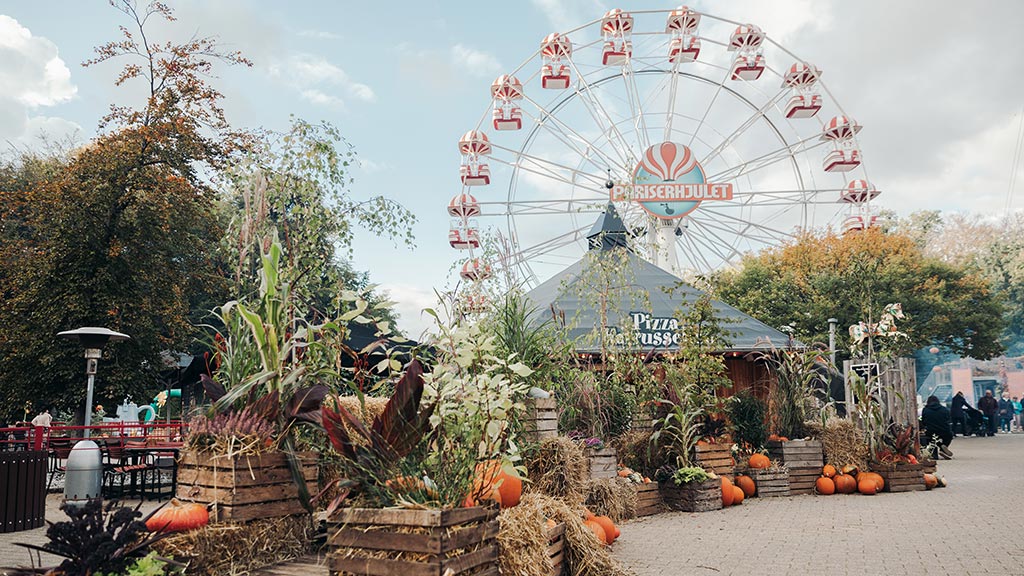Pariserhjul under Halloween i Tivoli Friheden