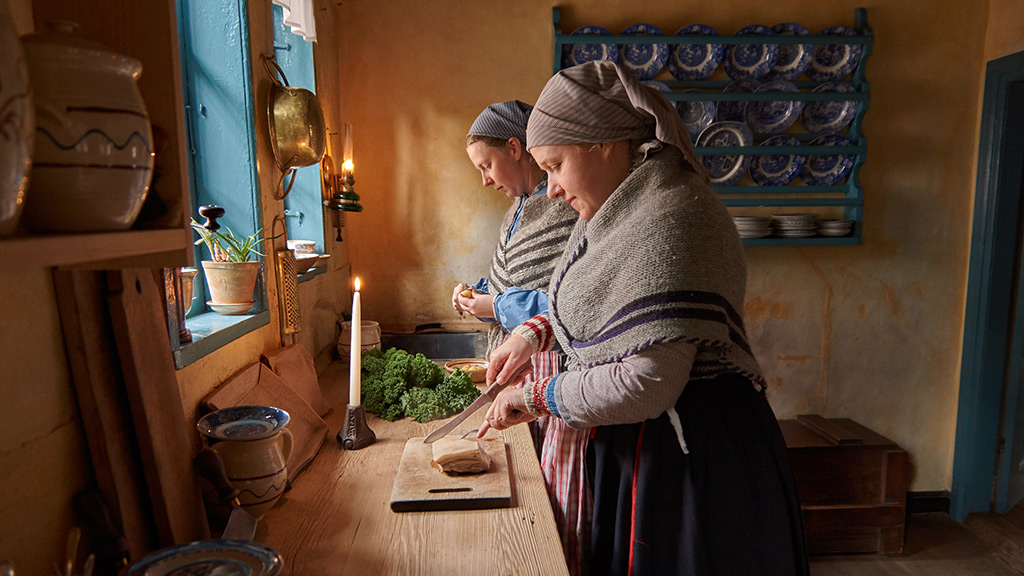Juleforberedelser i Den Gamle By i Aarhus