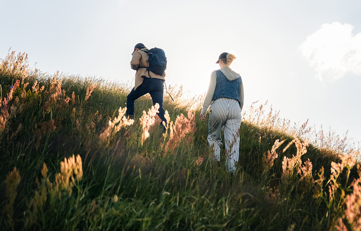 Venner på tur i Nationalpark Mols Bjerge på Djursland