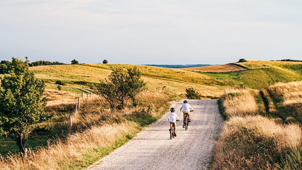 På cykel i Nationalpark Mols Bjerge på Djursland