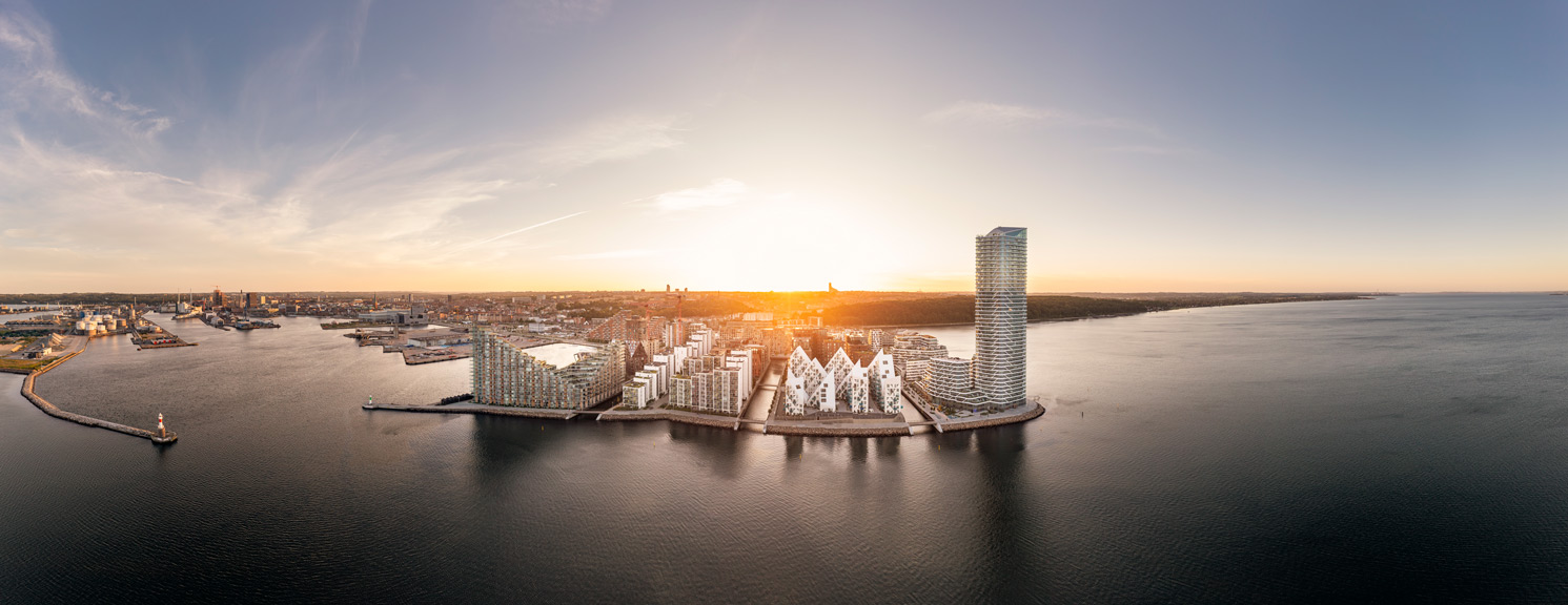 Aarhus Ø set fra luften