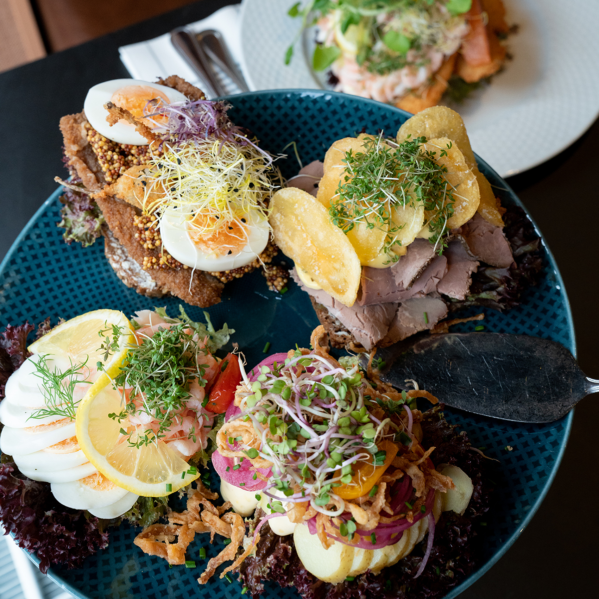 Smørrebrød på Restaurant Klokken i Aarhus
