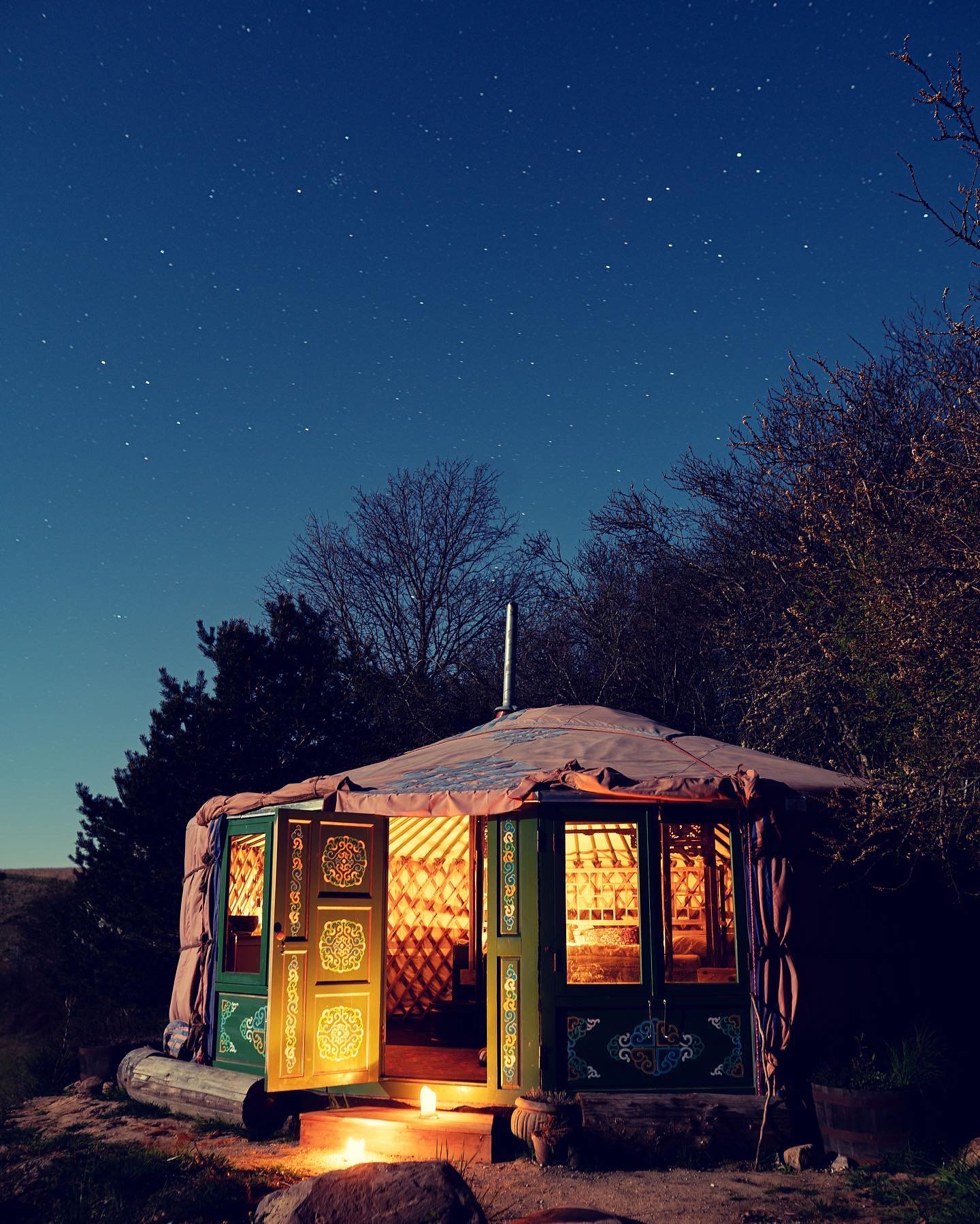 Overnat i Jurt hos Bjørnen i Bjergene på Djursland