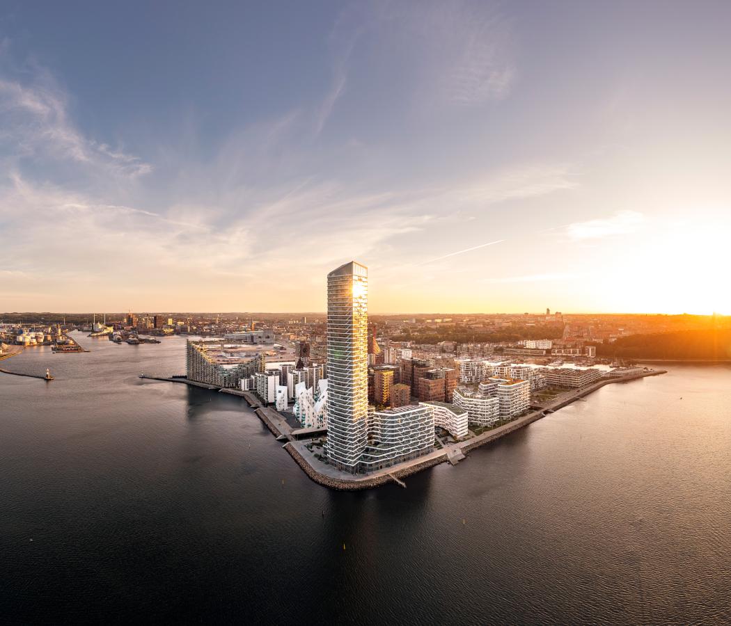 Aarhus Ø med view over Aarhus