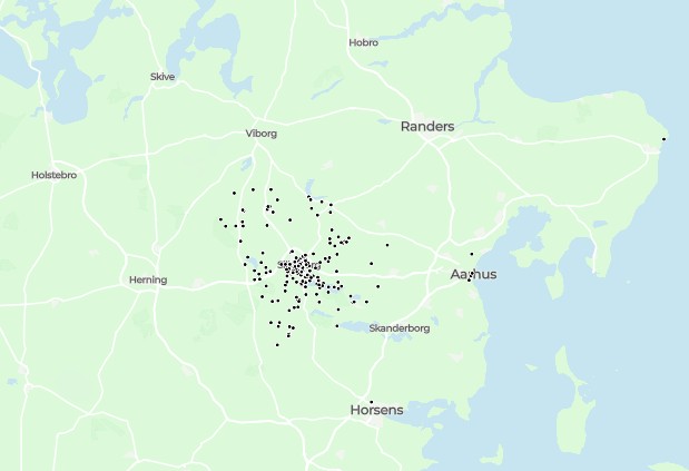 Kort over de mange oplevelser i Silkeborg