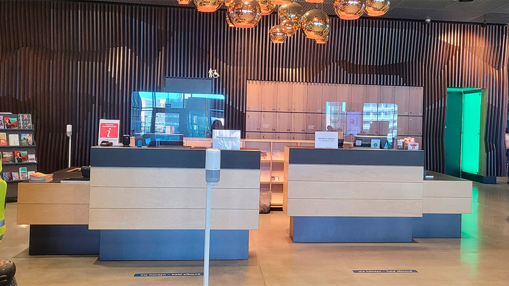 Turistinformation i Dokk1 i Aarhus