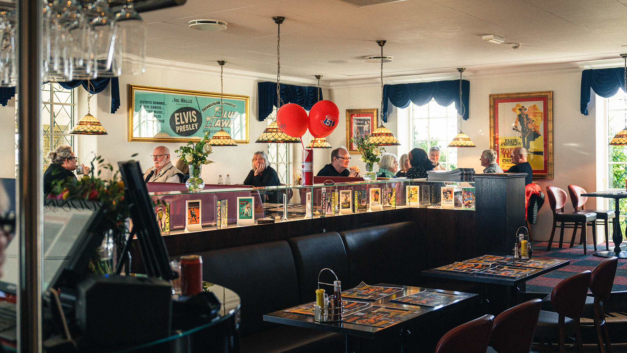 Restaurant Highway 51 Diner på Elvis museet Memphis Mansion