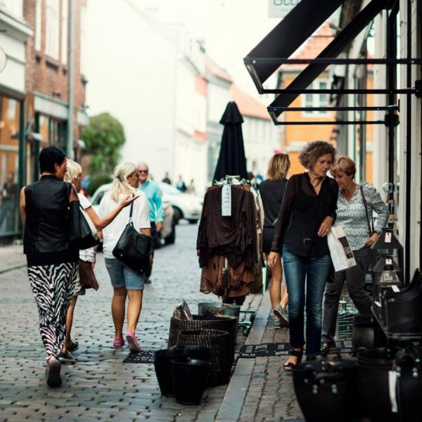 Shopping in the Latin Quarter in Aarhus