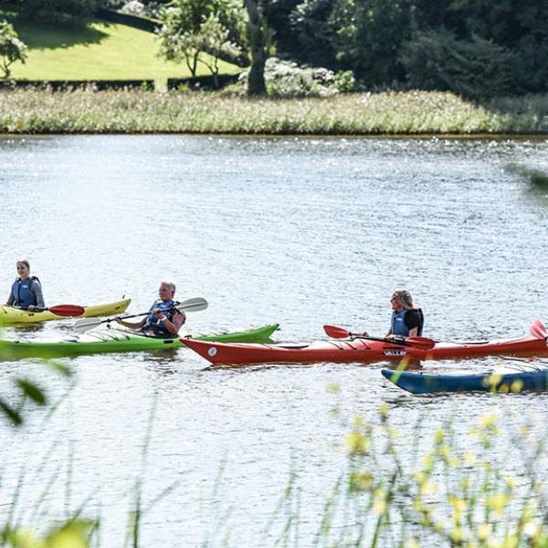 Kajak roere i Silkeborg