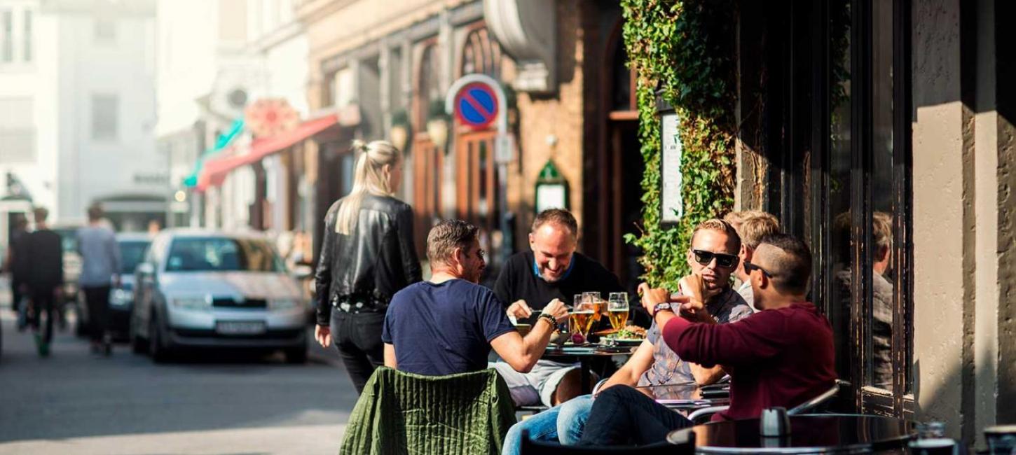 Cosy times at a café in central Aarhus