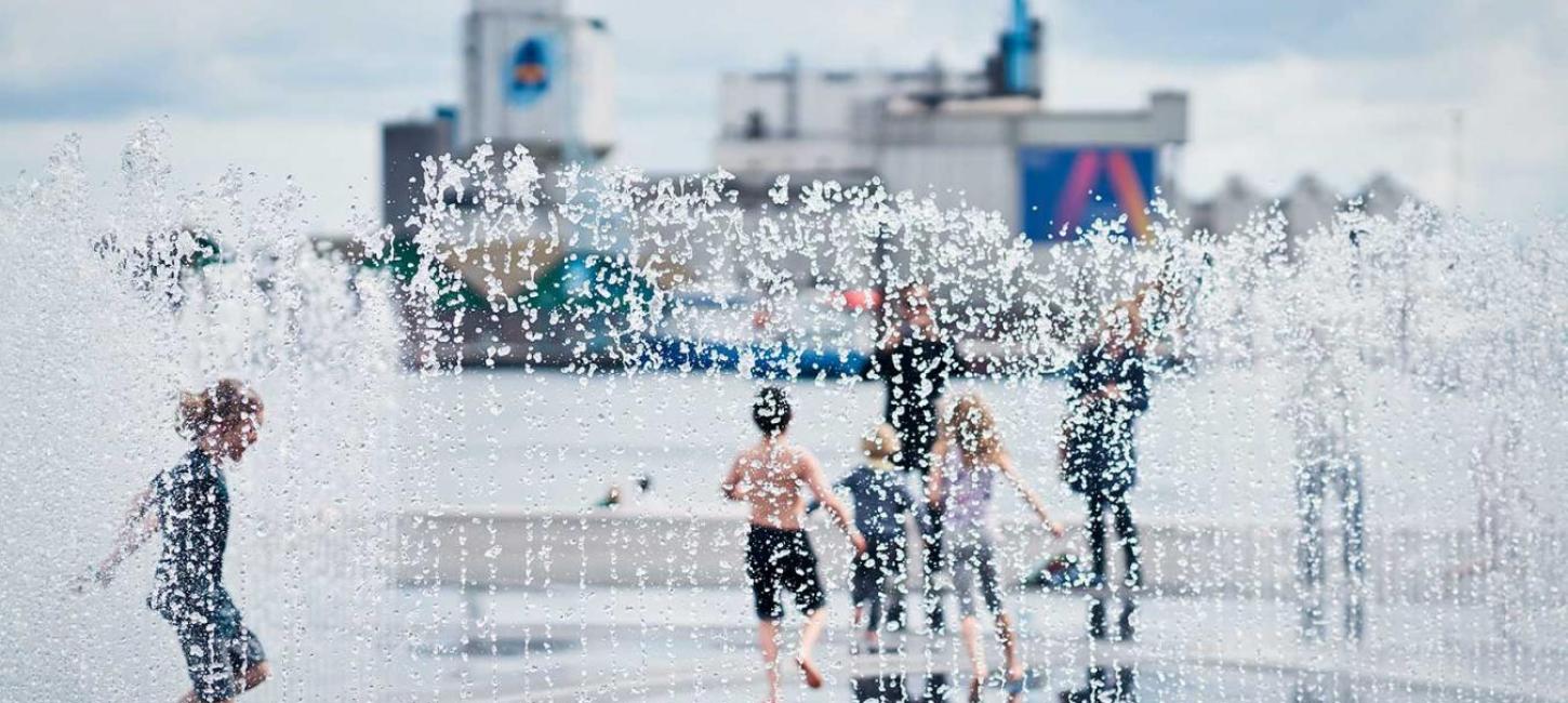 The fountain Endless Connection in Aarhus