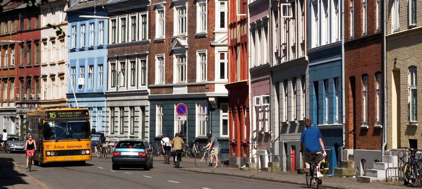 Bus on Knudrisgade in Aarhus